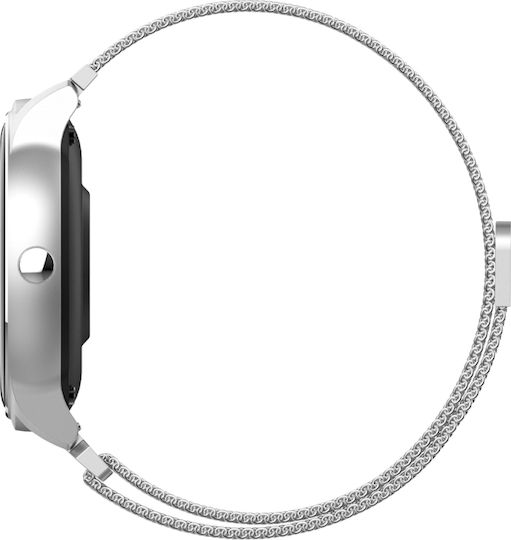 Forever Forevive 2 SB-330 Smartwatch with Heart Rate Monitor (Silver) view 7