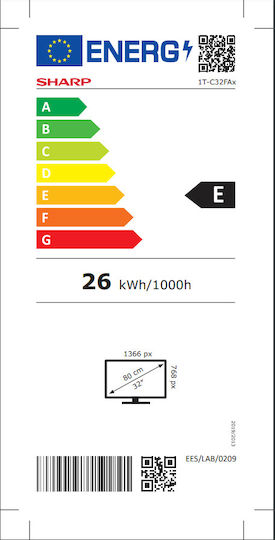 Sharp Television 32" HD Ready LED 32FA2E (2022) view 8