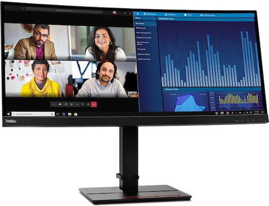 Lenovo ThinkVision P34w-20 Ultrawide IPS Monitor 34" QHD 3440x1440 with Response Time 4ms GTG