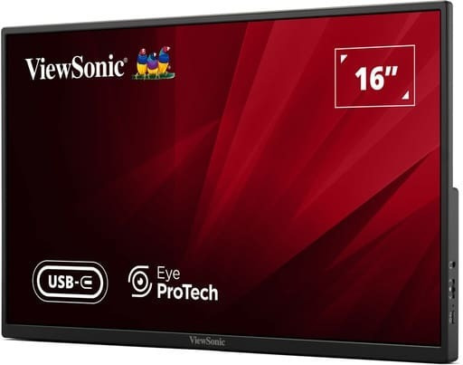 Viewsonic VA1650 IPS Portable Monitor 16" FHD 1920x1080 with Response Time 7ms GTG