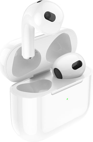 Borofone BW26 Earbud Bluetooth Handsfree Earphones with Charging Case White view 3