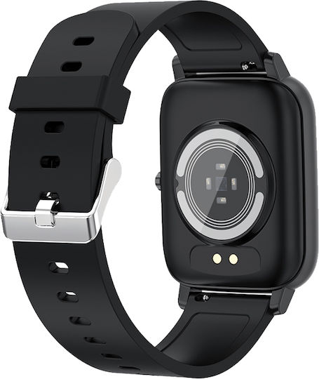 Vogue Mensa 43mm Smartwatch with Heart Rate Monitor (Black) view 4
