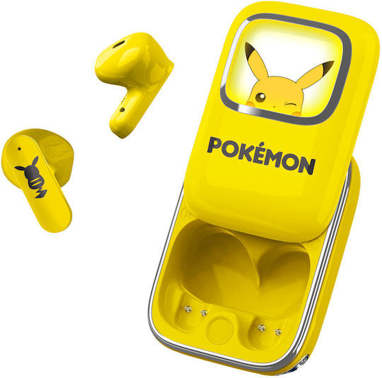 OTL Pokemon Pikachu Slide In-ear Bluetooth Handsfree Earphones with Charging Case Yellow
