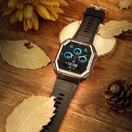 NO.1 Dt108 Smartwatch with Heart Rate Monitor (Black) vue 7