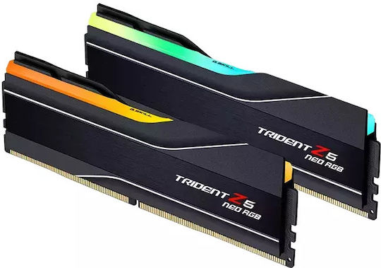 G.Skill Trident Z5 Neo RGB DDR5 64GB RAM with 2x32GB Modules and Speed 6000 for Desktop F5-6000J3238G32GX2-TZ5NR vista 2