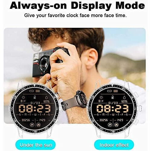 Tinwoo Smartwatch with Heart Rate Monitor (Black) vue 9