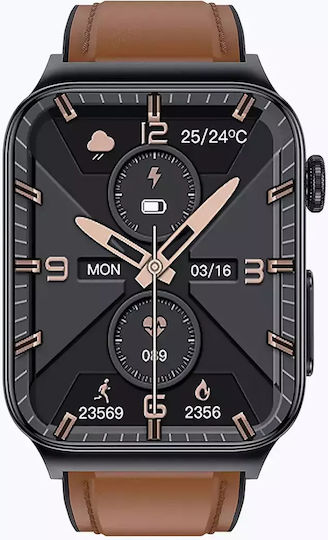 Watchmark Cardio One Smartwatch with Heart Rate Monitor (Brown) view 9