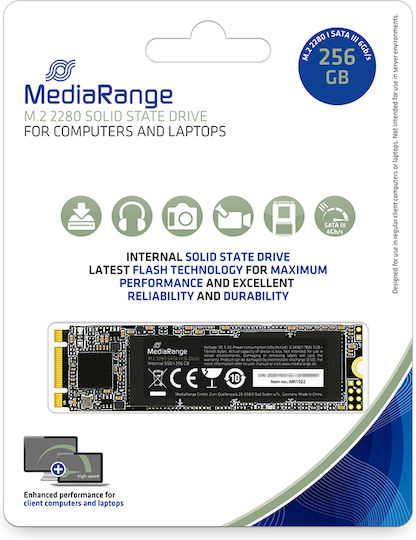MediaRange MR1022 SSD 256GB M.2 Type with SATA III Connection MR1022 view 2