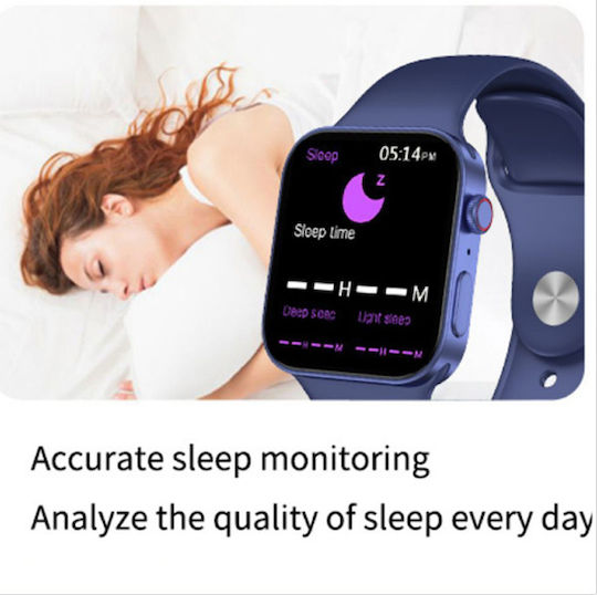NO.01 Pro Watch 7 with Heart Rate Monitor (Blue) view 5