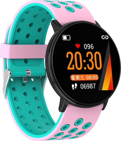 W8 Smartwatch with Heart Rate Monitor (Pink)