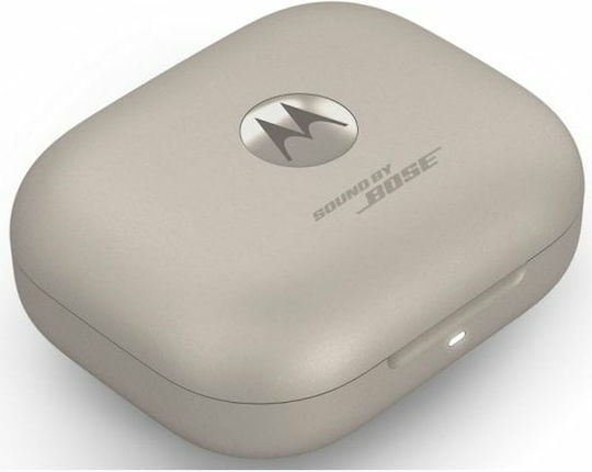 Motorola Buds Plus Sound by Bose Bluetooth Handsfree Earphones with Sweat Resistance and Charging Case Beach Sand view 8