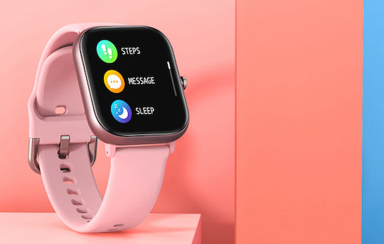 Colmi P8 SE 43mm Smartwatch with Heart Rate Monitor (Pink) view 4