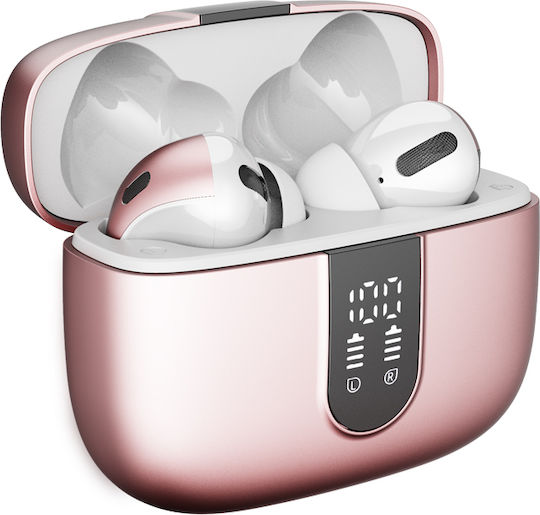 In-ear Bluetooth Handsfree Earphones with Sweat Resistance and Charging Case Pink view 4