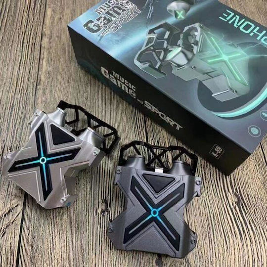K89 In-ear Bluetooth Handsfree Earphones with Charging Case Gray view 2