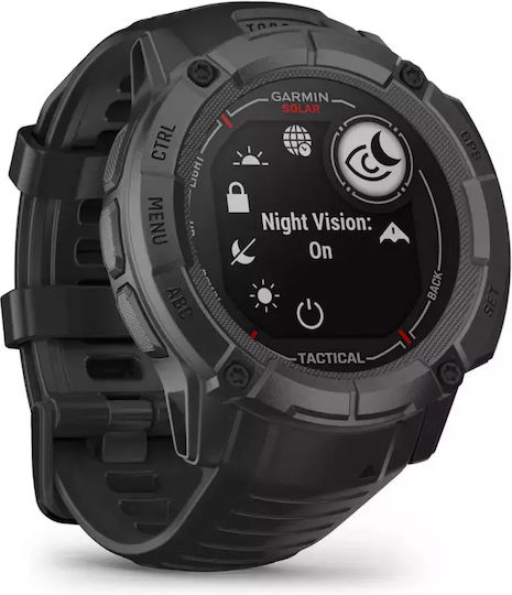 Garmin Instinct 2X Solar Tactical 50mm Waterproof Smartwatch with Heart Rate Monitor (Black) view 2