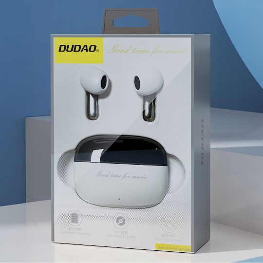 Dudao U8 In-ear Bluetooth Handsfree Earphones with Charging Case White view 3