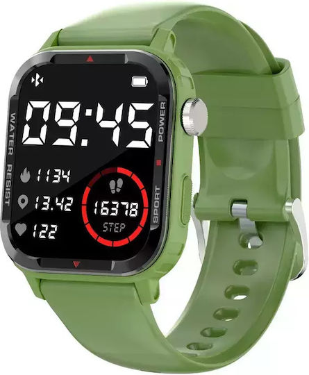 Nubi G96 Smartwatch with Heart Rate Monitor (Green) view 5