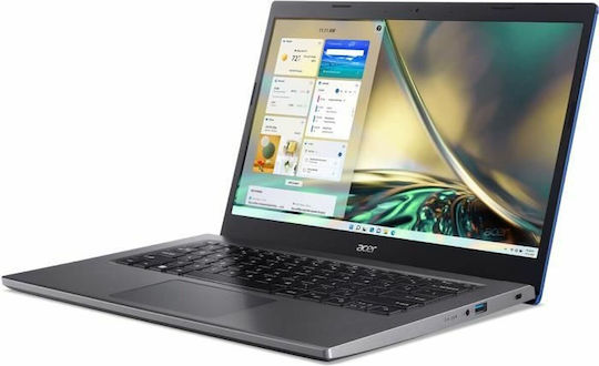 Acer Aspire 5 A514-55-37P5 14" FHD (i3-1215U/16GB/512GB SSD/No OS) Steal Gray (FR Keyboard) view 4