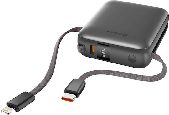 Swissten Power Bank 10000mAh 22.5W with USB-C Port Power Delivery Silver view 5