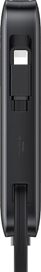 Usams XR Series CD228 Power Bank 10000mAh 20W with USB-A Port and USB-C Port Gray view 3