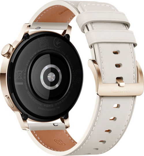 Huawei Watch GT 3 Elegant Stainless Steel 42mm Waterproof with Heart Rate Monitor (White) view 4