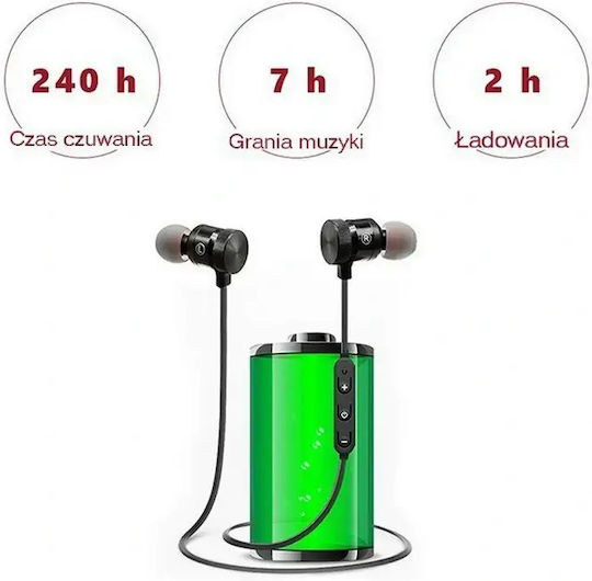 AT000847 In-ear Bluetooth Handsfree Earphones Black view 5