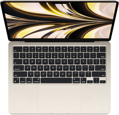 Apple MacBook Air 13.6" (2022) QHD+ (M2-8‑core/8GB/512GB SSD) Starlight (UK Keyboard) view 2