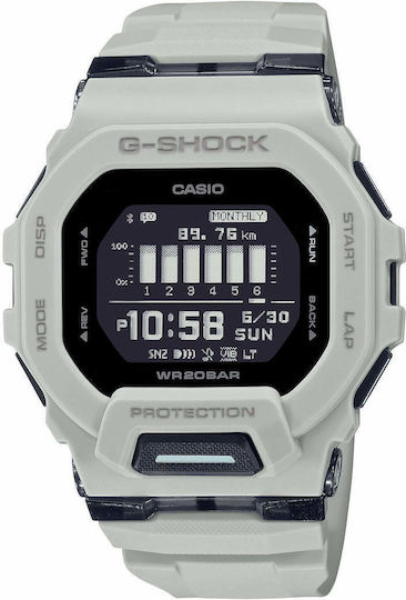 Casio G Shock Step Tracker Bluetooth 46mm Waterproof Smartwatch (Gray) view 1