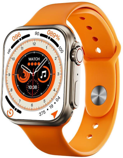 XO M8 Mini Smartwatch with Heart Rate Monitor (Orange)