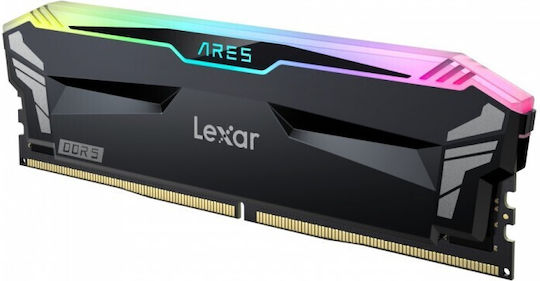 Lexar Ares RGB DDR5 32GB RAM with 2x16GB Modules and Speed 6800 for Desktop LD5U16G68C34LA-RGD view 4