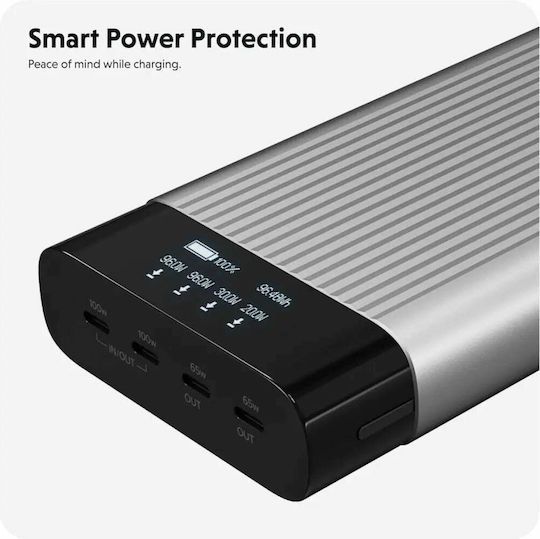 Hyper HyperJuice Power Bank 27000mAh 245W with 4 USB-C Ports Silver Ansicht 5