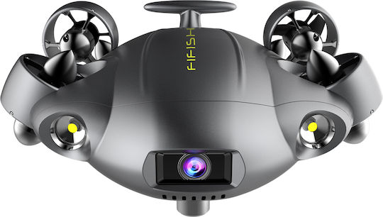 Qysea Fifish V6 Expert Drone Underwater with 4K Camera and Controller in Black Color (Cable 100m)