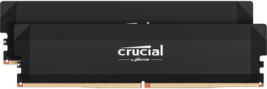 Crucial Pro Overclocking DDR5 64GB RAM with 2x32GB Modules and Speed 6000 for Desktop CP2K32G60C40U5B