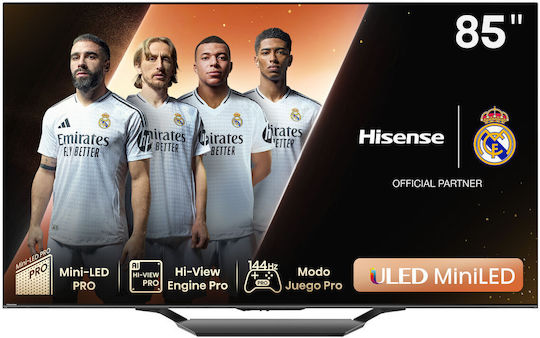 Hisense Smart Television 85" 4K UHD Mini LED 85U7NQ HDR (2024)