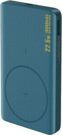 Remax RPP-273 Power Bank 10000mAh 22.5W with USB-A Port and USB-C Port Blue