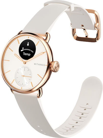 Withings ScanWatch 2 Stainless Steel 38mm Waterproof with Heart Rate Monitor (Sand) view 2