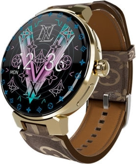 Jlv68 1.35 Inch Color Screen Smart Watch Support Heart Rate Monitoring Blood Pressure Monitoring Gold view 1