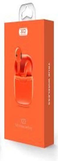 XO X23 TWS Earbud Bluetooth Handsfree Earphones with Charging Case Orange view 3