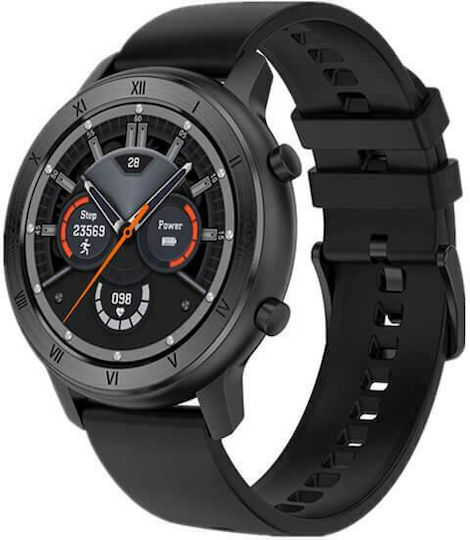 NO.1 DT89 43mm Smartwatch with Heart Rate Monitor (Black) vue 4