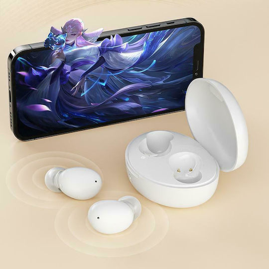 QCY T16 In-ear Bluetooth Handsfree Earphones with Charging Case White view 6