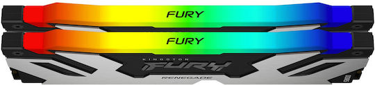 Kingston Fury Renegade RGB DDR5 32GB RAM with 2x16GB Modules and Speed 6400 for Desktop KF564C32RSAK2-32 view 4