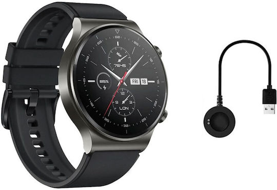 Remax M01 Smartwatch with Heart Rate Monitor (Black) view 2