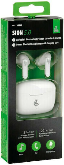 Lampa Sion 5.0 In-ear Bluetooth Handsfree Earphones with Charging Case White vista 2