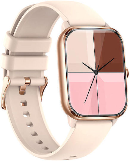 Colmi C61 Aluminium Smartwatch with Heart Rate Monitor (Pink) vue 3
