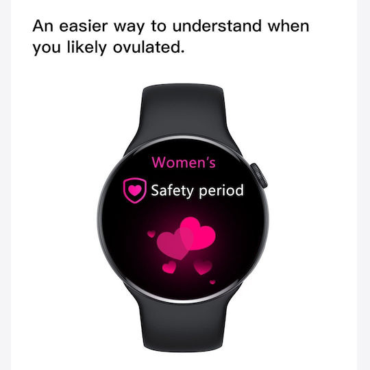 Microwear W8 Pro 39mm Smartwatch with Heart Rate Monitor (Black) view 7