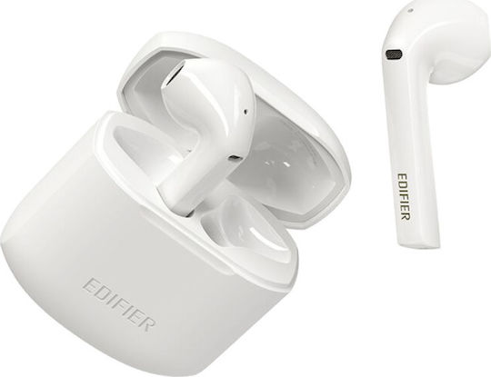 Edifier TWS200 Earbud Bluetooth Handsfree Earphones with Sweat Resistance and Charging Case White view 1