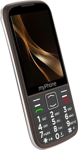 MyPhone Halo 4 Plus LTE Dual SIM Mobile with Large Buttons (English Menu) Praline Brown
