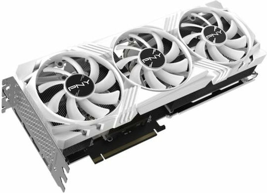 PNY GeForce RTX 4070 Ti Super 16GB GDDR6X Verto OC TF White Graphics Card view 5
