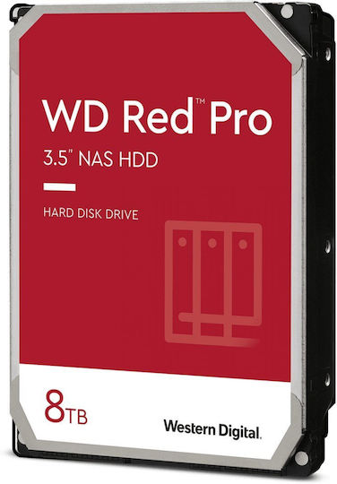 Western Digital Red Pro 8TB HDD Hard Drive 3.5" SATA III 7200rpm with 256MB Cache for NAS WD8005FFBX