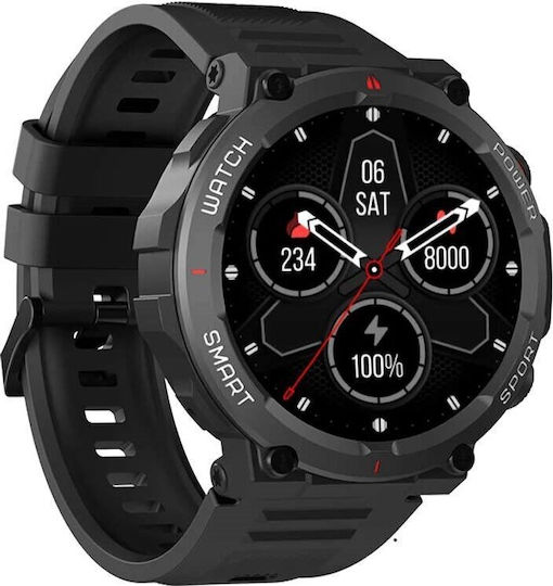 BlackView W50 47mm Smartwatch with Heart Rate Monitor (Black)